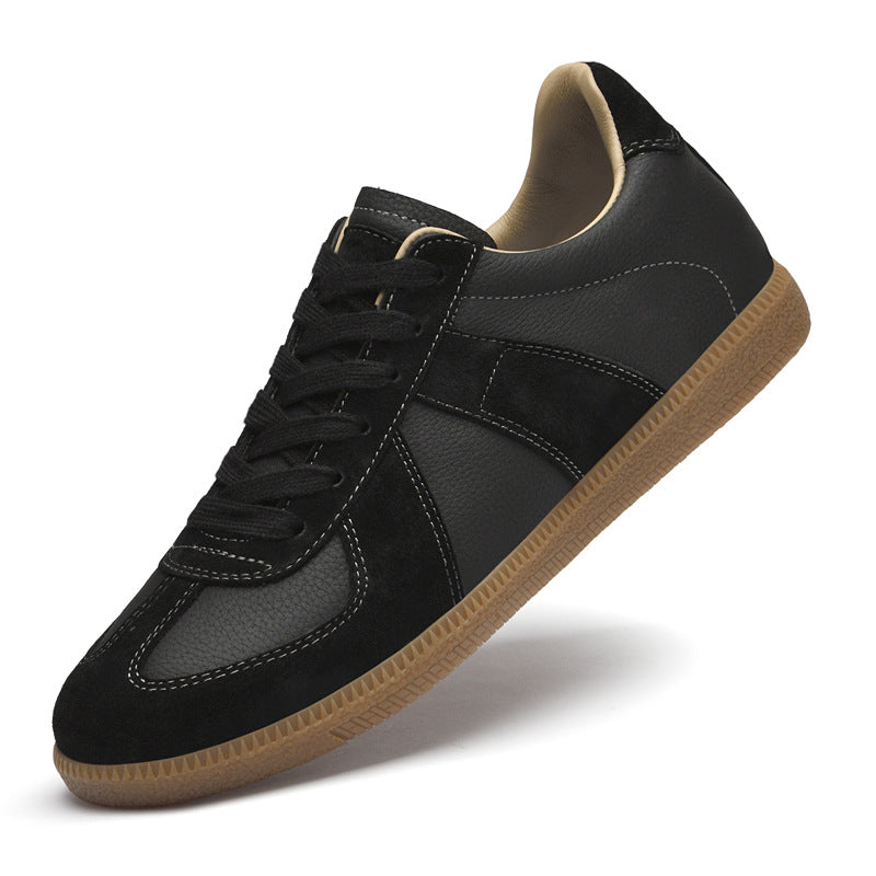 Men's Training First Layer Cowhide Lightweight Comfortable Business Beef Tendon Soft Men's Board Shoes