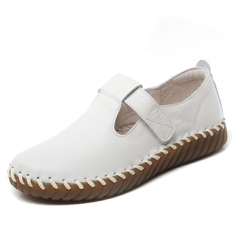 Women's Stick Genuine Comfort First Layer Cowhide Casual Shoes