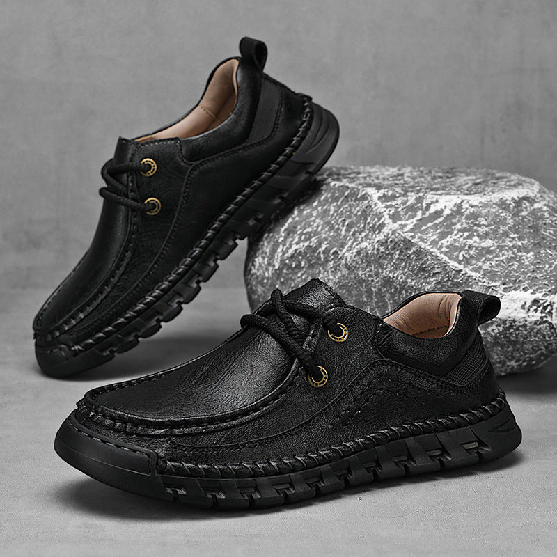 Men's Authentic Fashion Handmade Plus Size Men's Casual Leather Shoes