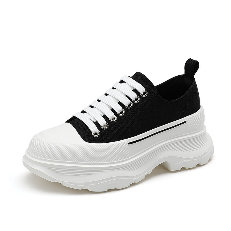 Women's Elegant Dad White Online Live Canvas Shoes