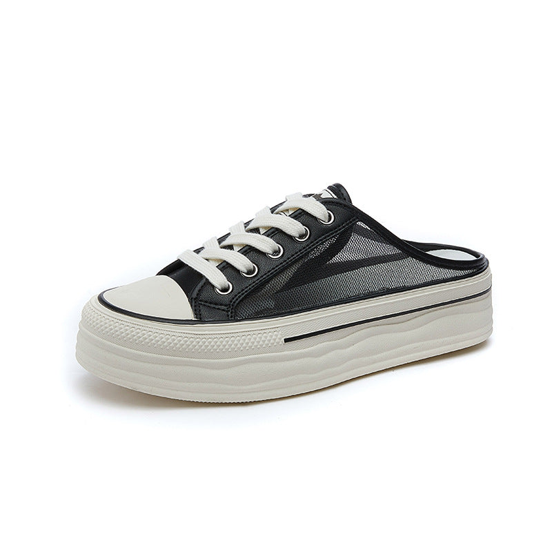 Women's Half Outer Wear Thick Bottom Increased Slippers
