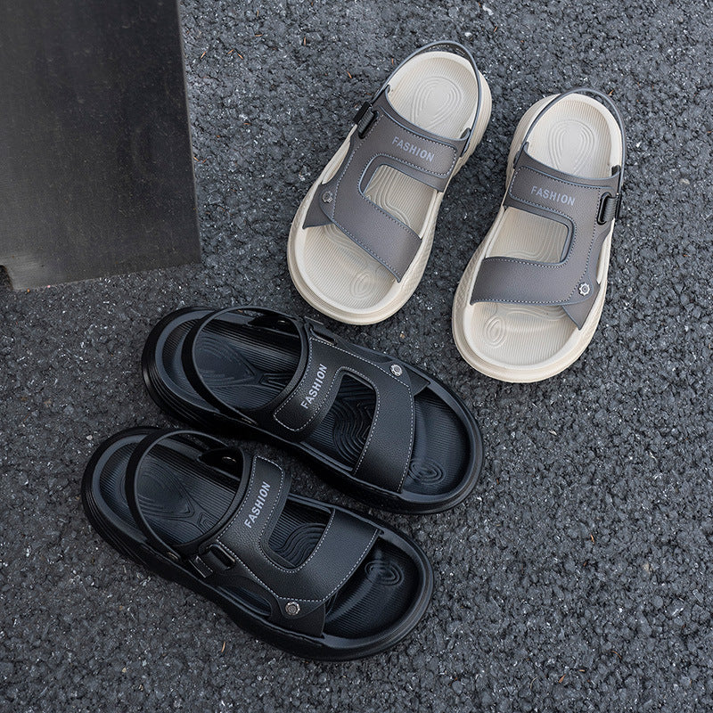 Men's Feeling Platform Trendy Soft Bottom High Elastic Sandals