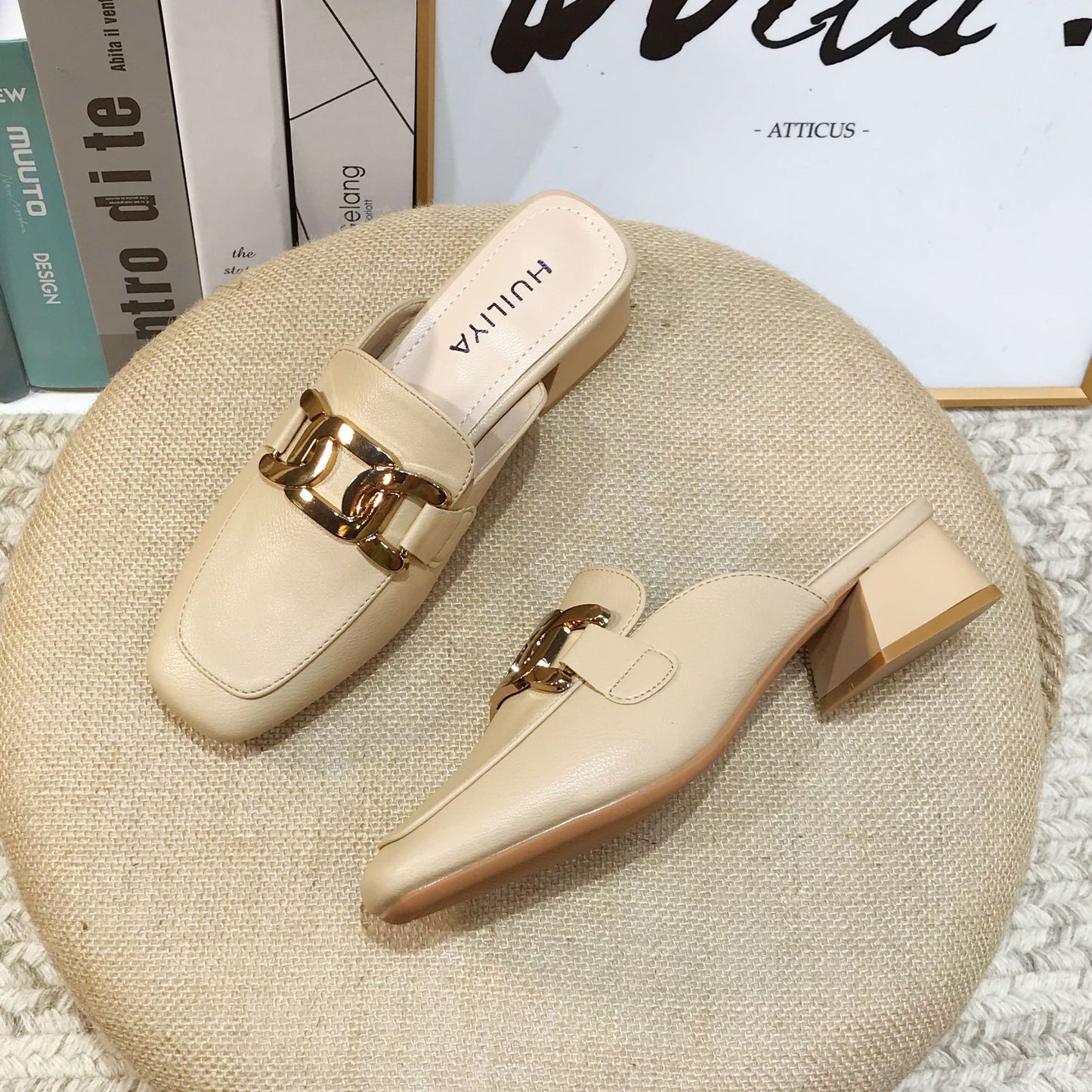 Women's Toe Half Summer Chunky High Temperament Sandals