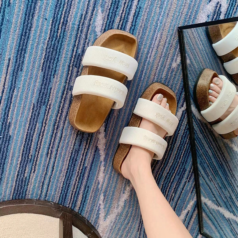 Women's European Goods Summer Outdoor French Minority High-grade Slippers