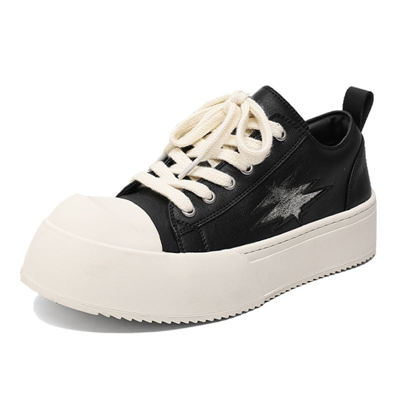 Fashion Round Toe Derby Autumn Platform Increased Sneakers