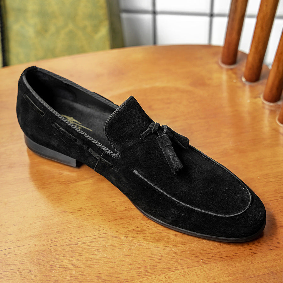 Men's One Also Price Business British Suede Loafers