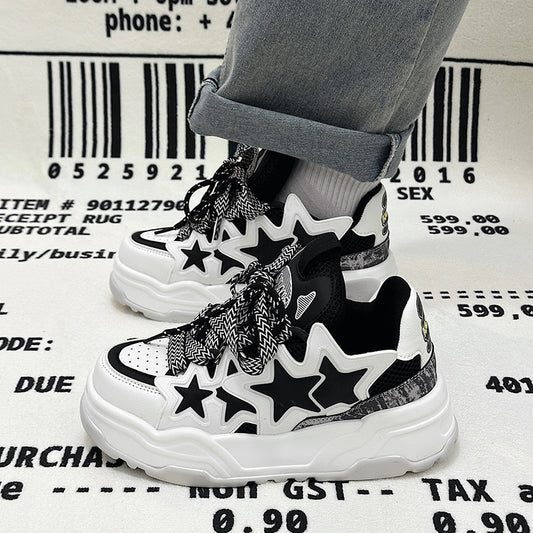 Men's Design Platform Height Increasing Bread National Casual Shoes