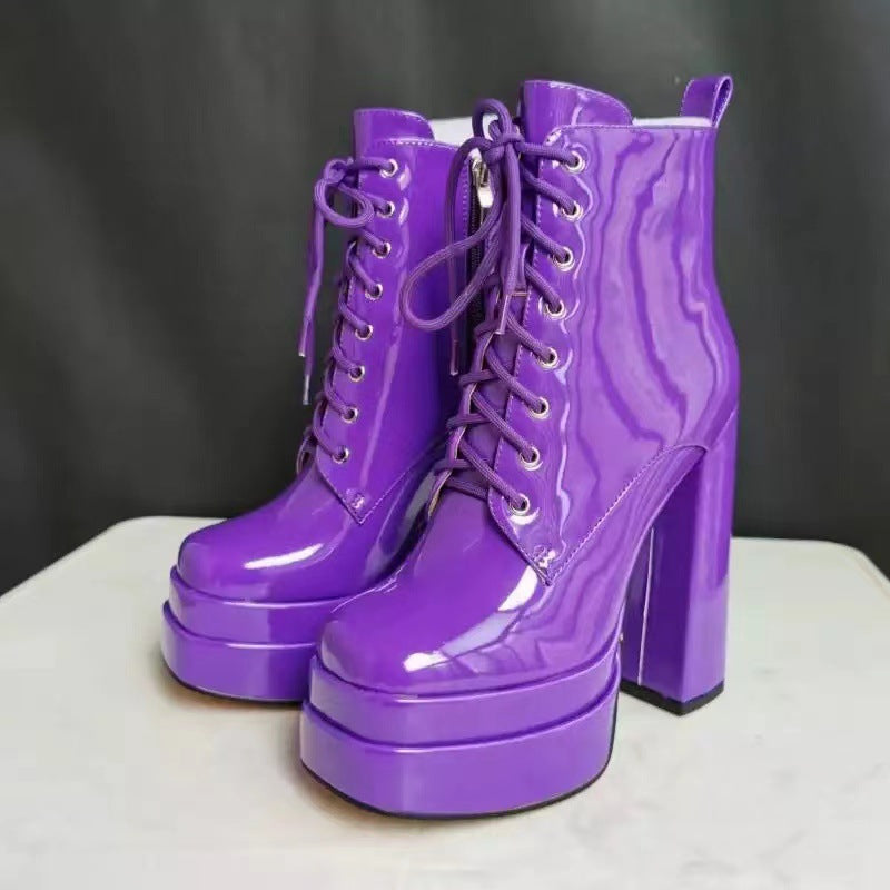 Women's Double Waterproof Platform High Super Chunky Boots