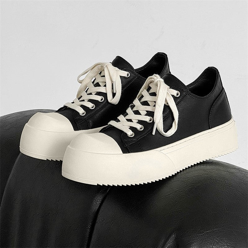 Men's Retro Couple Big Toe Spring Thick Sole Height Increasing Sneakers