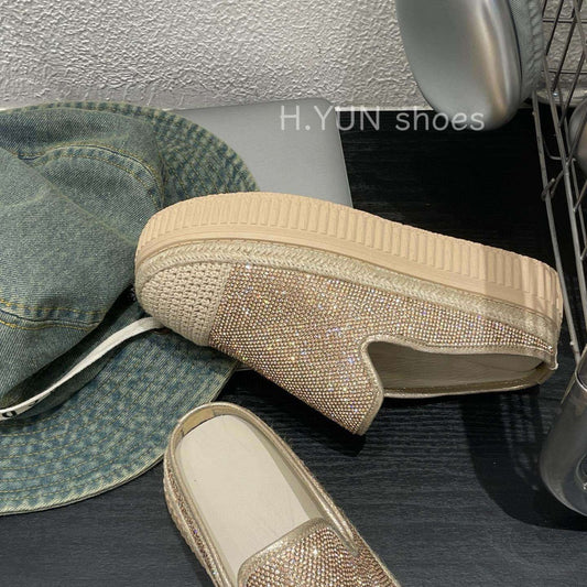 Women's Fisherman Summer Rich Shiny Noble Temperament Slippers