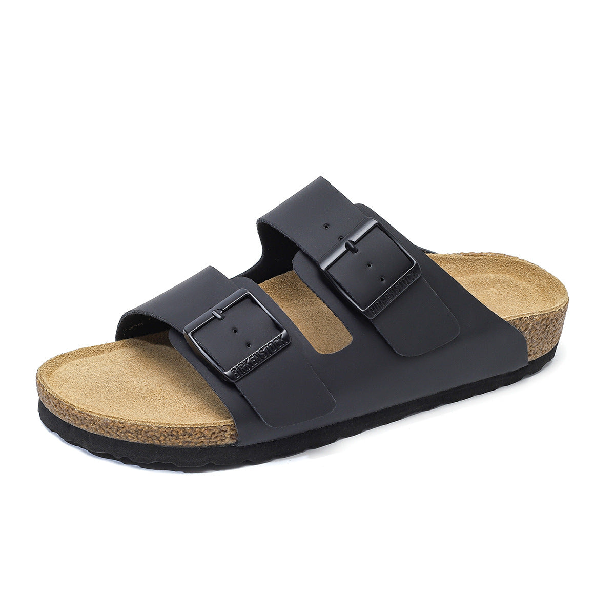 Women's & Men's Original Cowhide Double-breasted Cork Sole Fashion Sandals