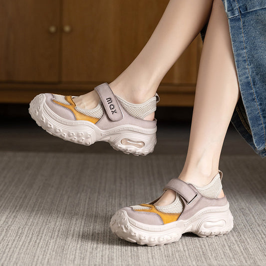 Women's Summer Retro Platform Sports Dad Genuine Casual Shoes