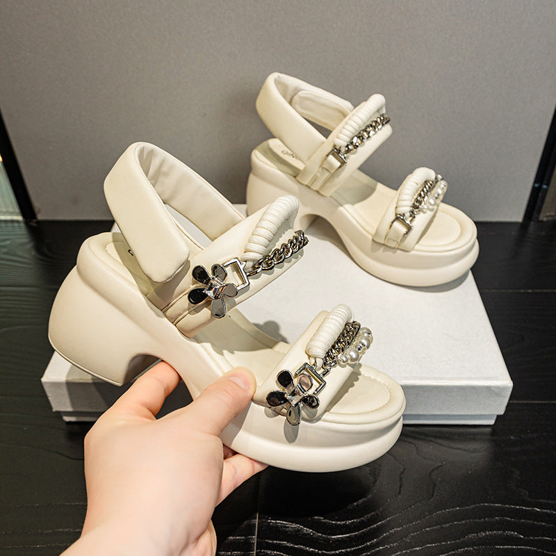 Women's Thick-soled Summer Small Explosion Board Thick Height Sandals