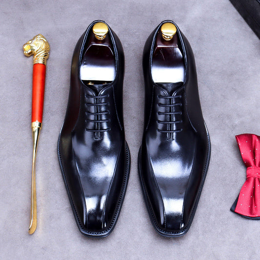 Men's Distribution Exclusive Genuine Business Formal British Leather Shoes