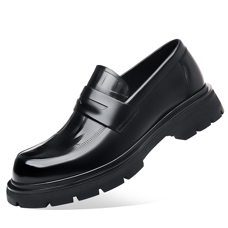 Men's Business First Layer Cowhide Soft Bottom Leather Shoes