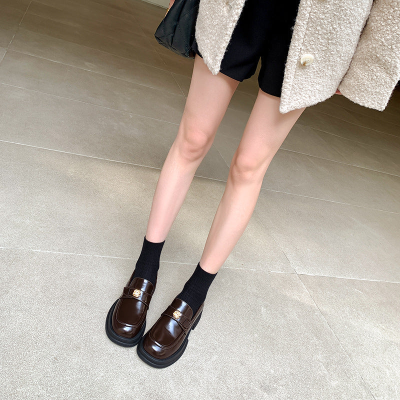 Women's Mom Platform Autumn British Style Small Loafers