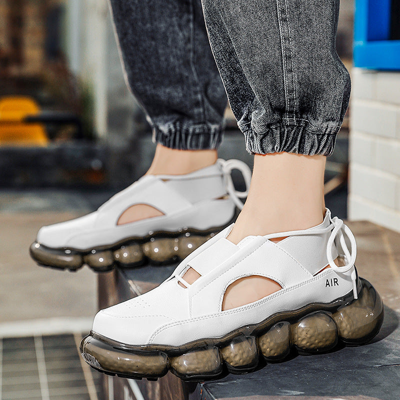 Men's Air Cushion Summer Hollow Popcorn Platform Casual Shoes
