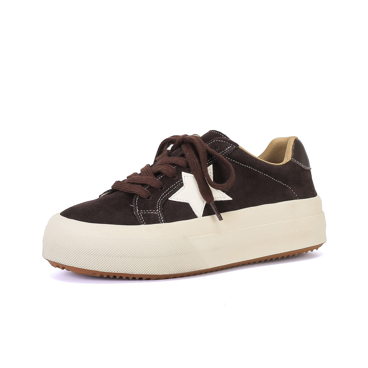 Women's Thick-soled Leopard Print Chic Training Retro Dirty Sneakers