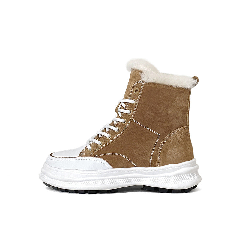 Women's Fur Warm High Integrated Comfortable Stylish Casual Shoes