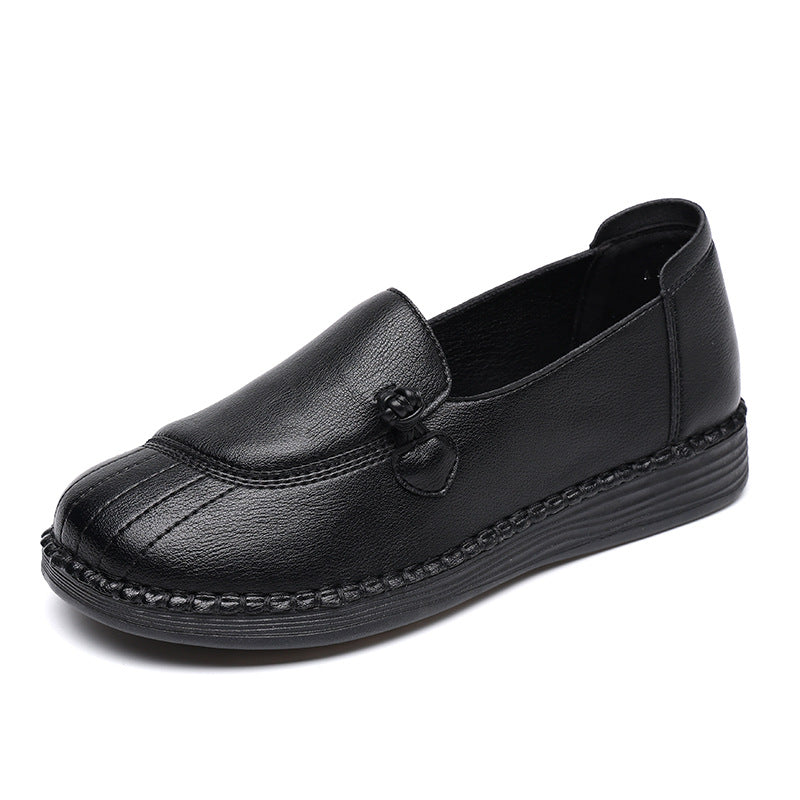 Women's Single-layer Large Size Shallow Mouth Flat Women's Casual Shoes