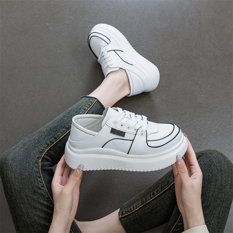 Women's Surface Platform Breathable Comfortable Heightened Easy Wear Casual Shoes