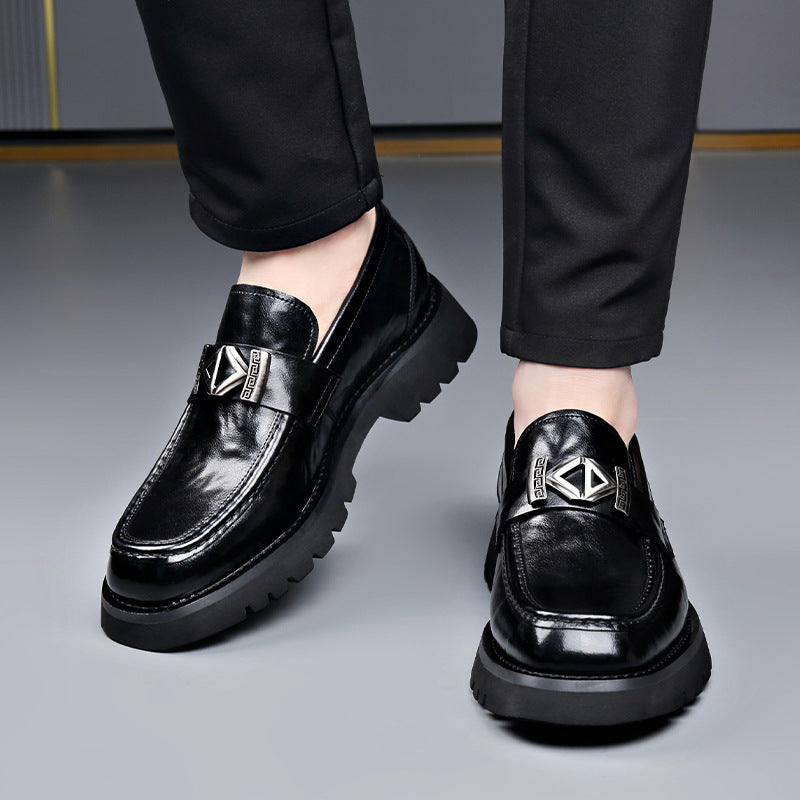 Men's Pedal Business Formal Wear Extra Large Leather Shoes