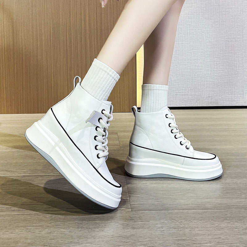Women's Genuine Height Increasing Insole Small Size Thick Casual Shoes