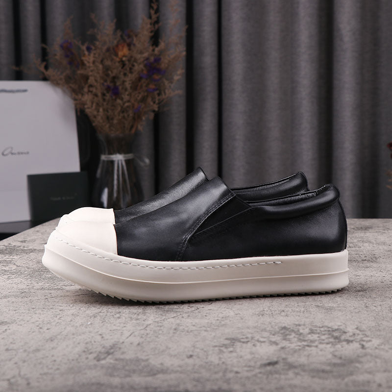 Women's & Men's Slip-on Lofter Pumps Fashionable Thick Bottom Canvas Shoes