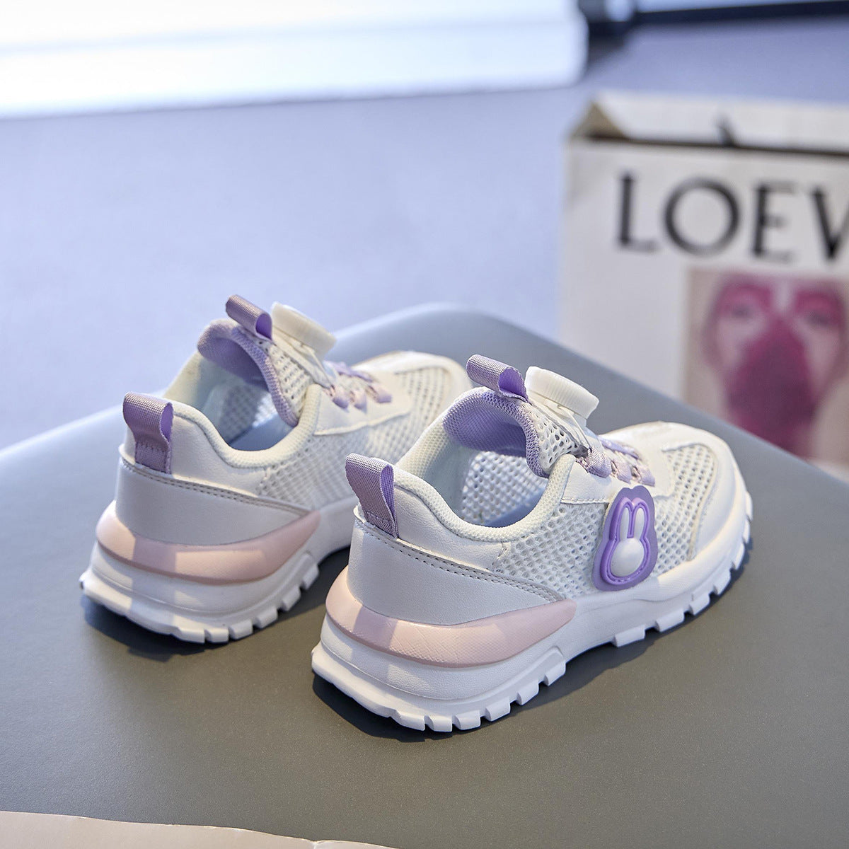 Children's Summer Hollow Mesh Breathable Running Fashionable Kid's Sneakers