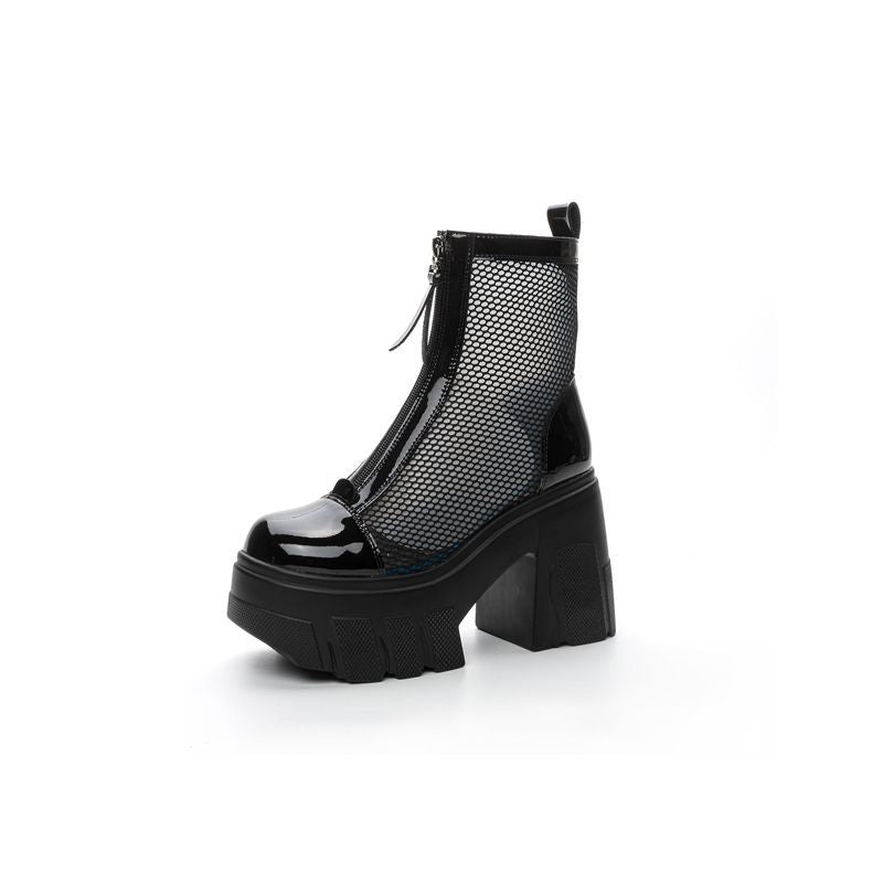 Women's Platform Thick Bottom Thin Mesh Martin Sandals