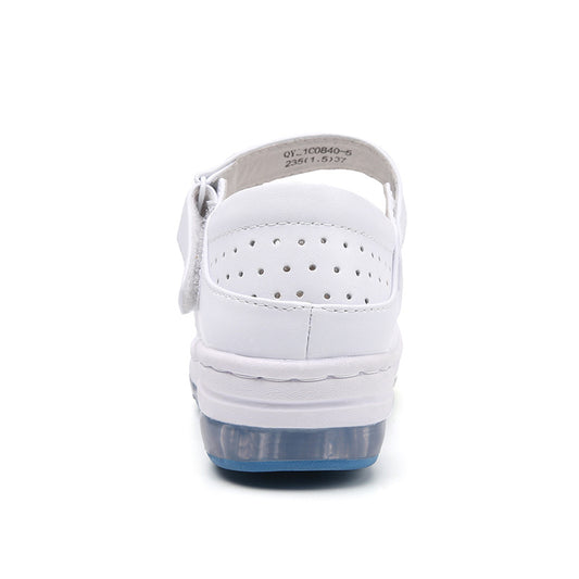 Women's Summer Air Cushion Cowhide Nurse Wedge Sandals