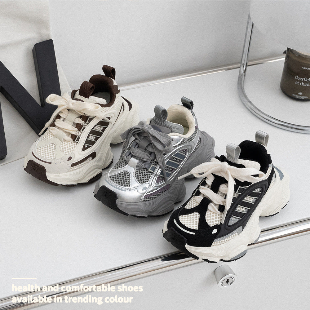 Dad Cyclotron Racing Boys Breathable Double Kid's Sneakers