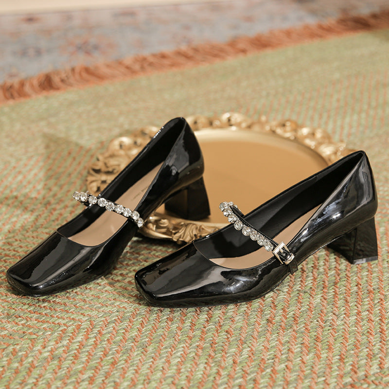 Women's Sier Mary Jane High Sense Word Men's Shoes