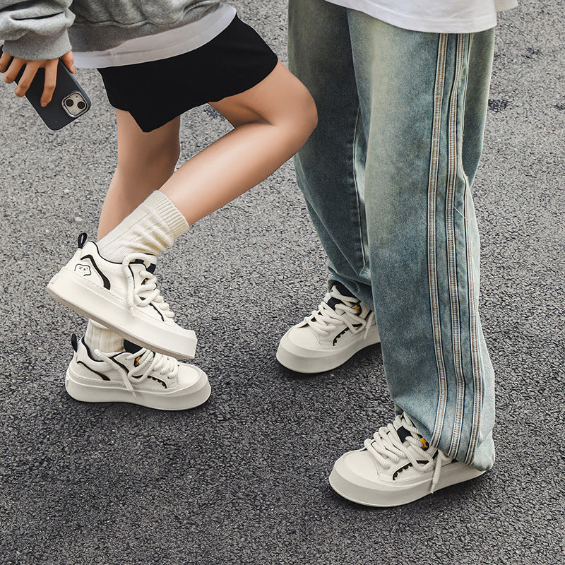 Men's Cute White Summer Niche Breathable Lovers Sneakers