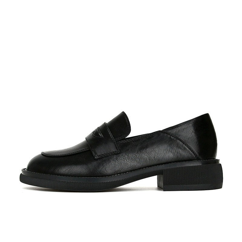 Women's Platform Round Toe Summer Retro Slip-on Loafers