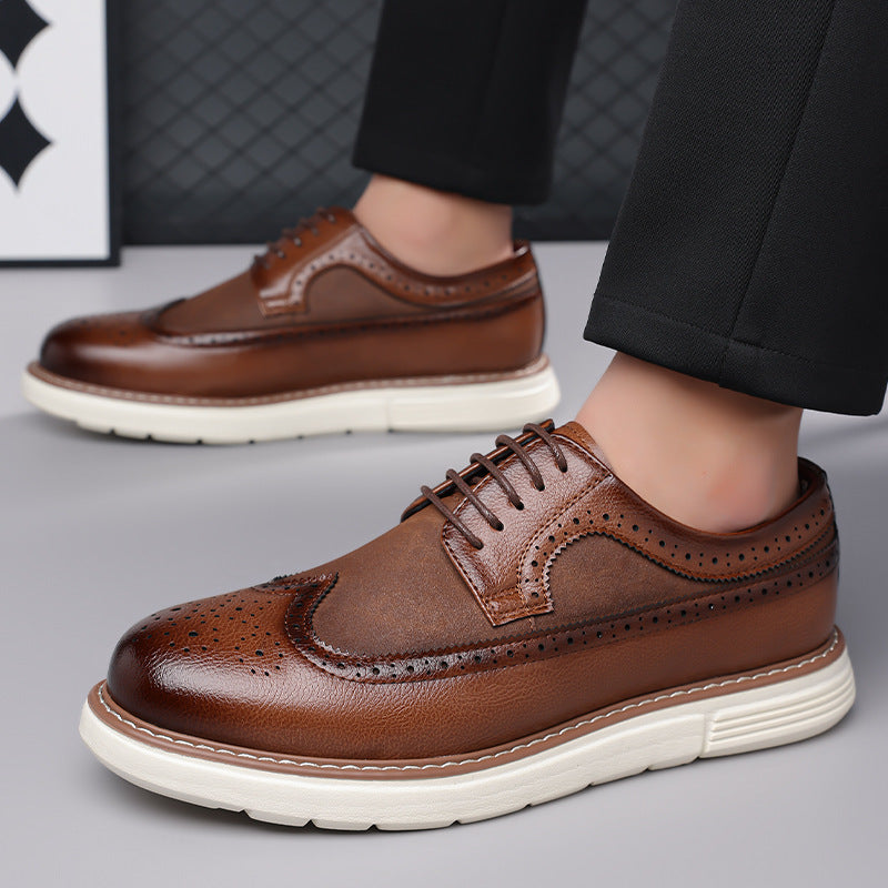 Size Brogue Trendy Fashion Slip-on Oxford Daily Leather Shoes