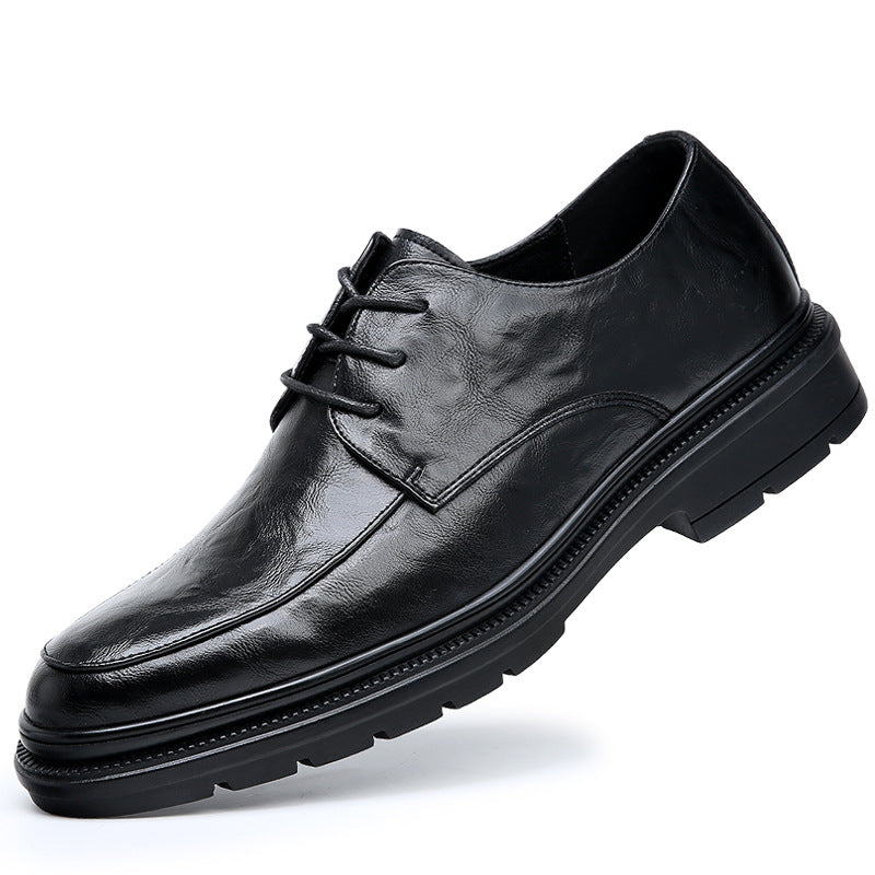 Men's Genuine Breathable Business Formal Wear Versatile Leather Shoes