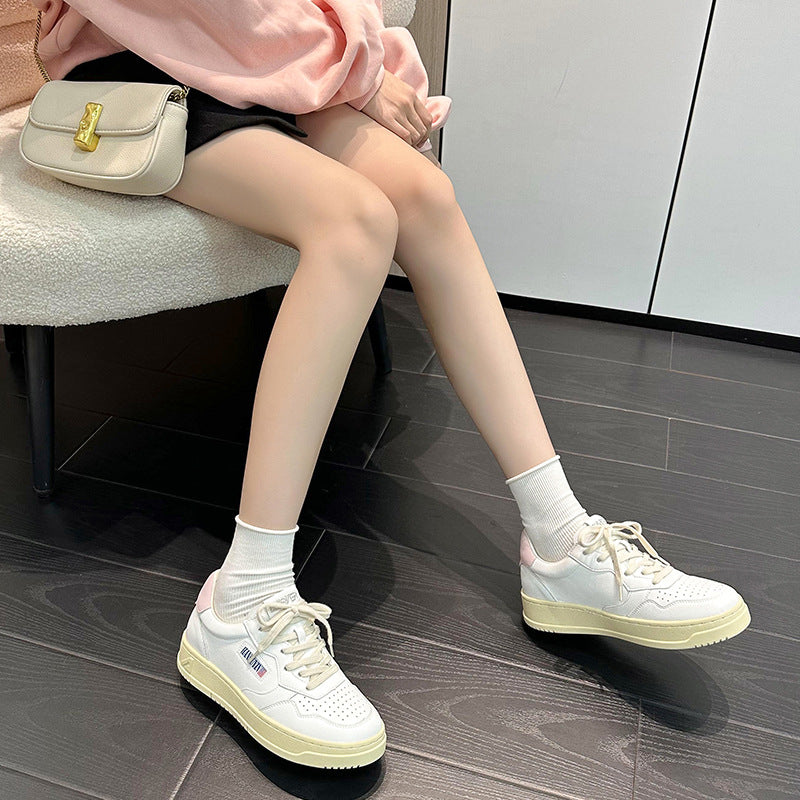 Women's Spring Korean Style Show Feet Little Retro Inner Casual Shoes