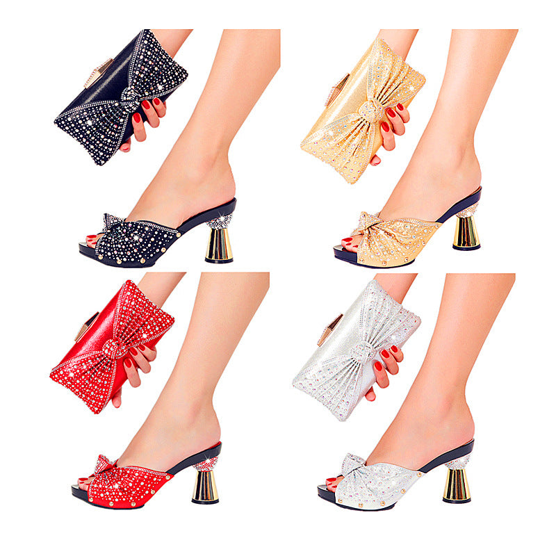 Style Nigeria Crystal Rhinestone Party Banquet Heels