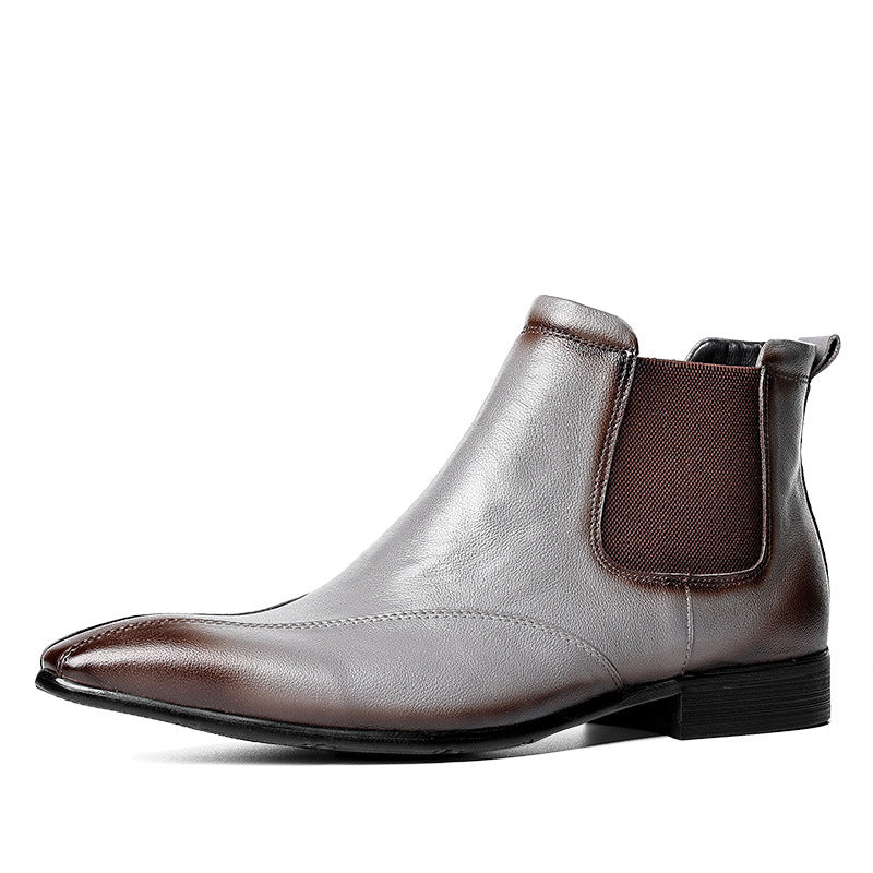 Men's Gentleman Business Sleeve Pointed Chelsea Fashion Boots