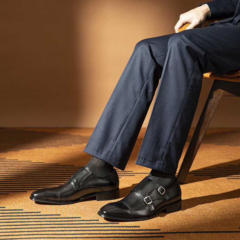 Men's Within Hours Handmade Chic Color Business Formal Wear Leather Shoes