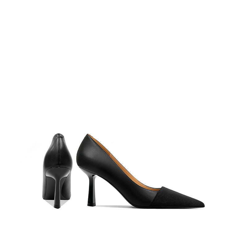 Women's Style High Stiletto Genuine Pumps Pointed Women's Shoes
