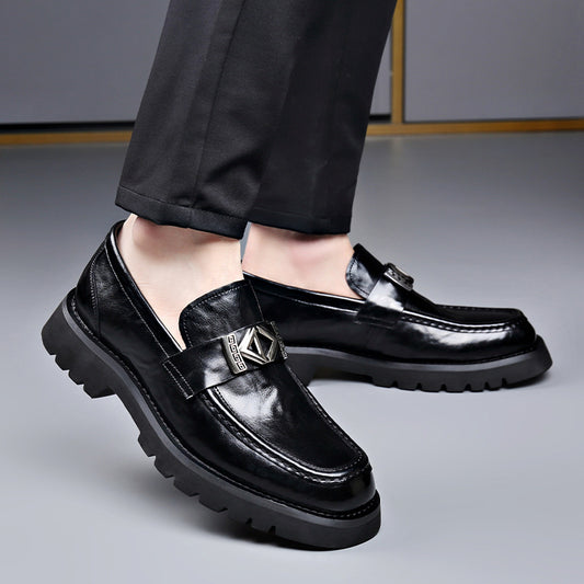 Men's Pedal Business Formal Wear Extra Large Leather Shoes