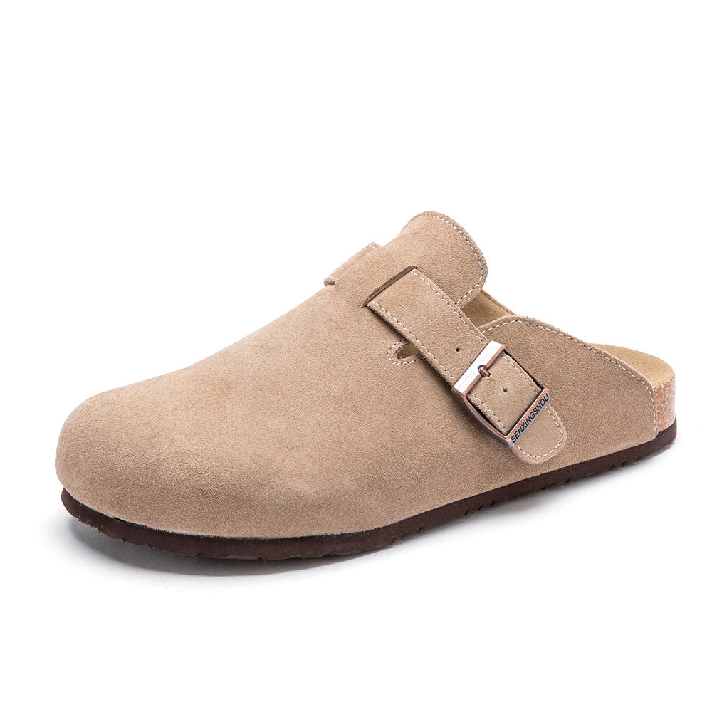 Men's Summer Breathable Half Outdoor Thick Bottom Slippers