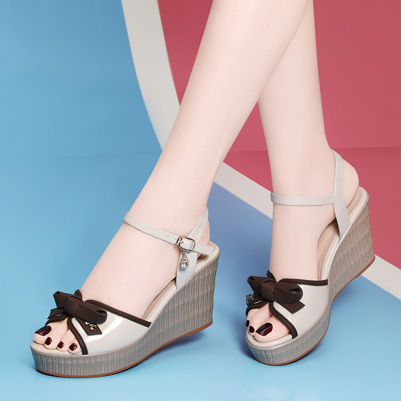 Women's Wedge Mom Comfortable Soft Bottom Fashion Heels