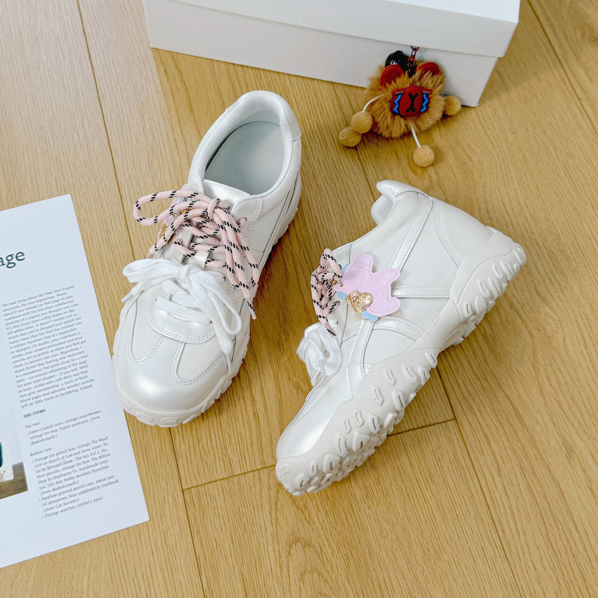 Women's Insole Little Pony Training Spring Small Size Leisure Crescent Thick Women's Shoes