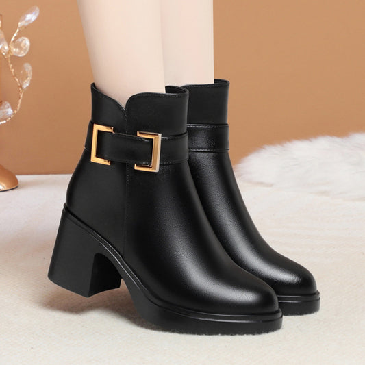 Women's High Chunky Sole Modern Ankle Plus Boots