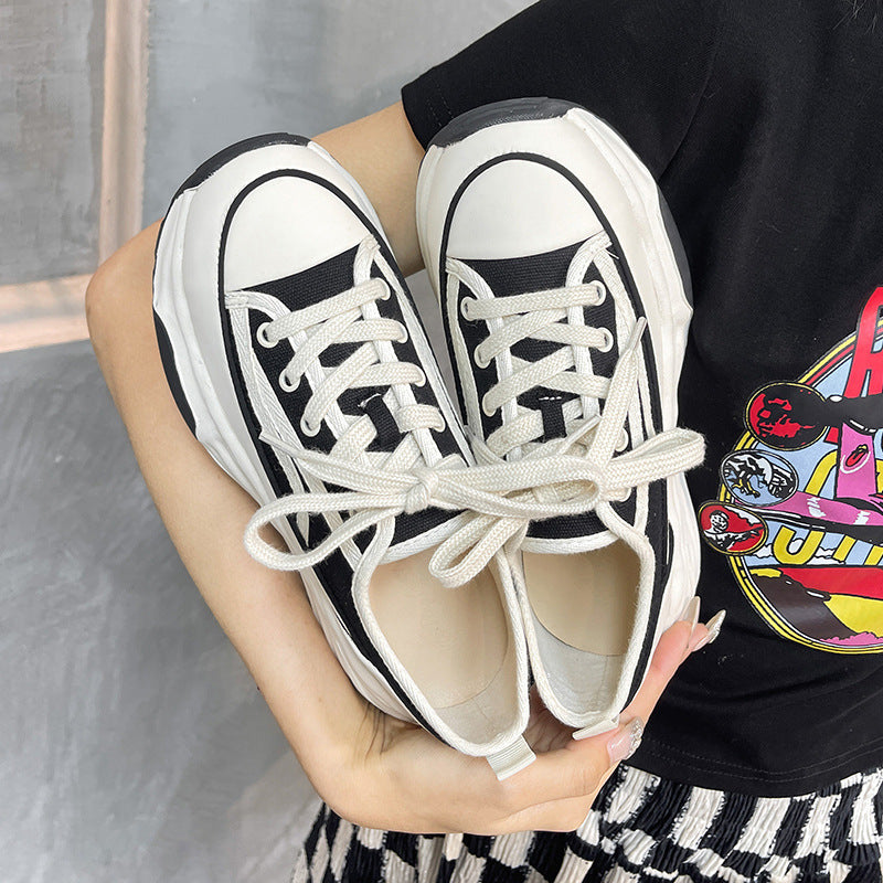 Women's Up Increased Thick Bottom Versatile Retro Casual Shoes