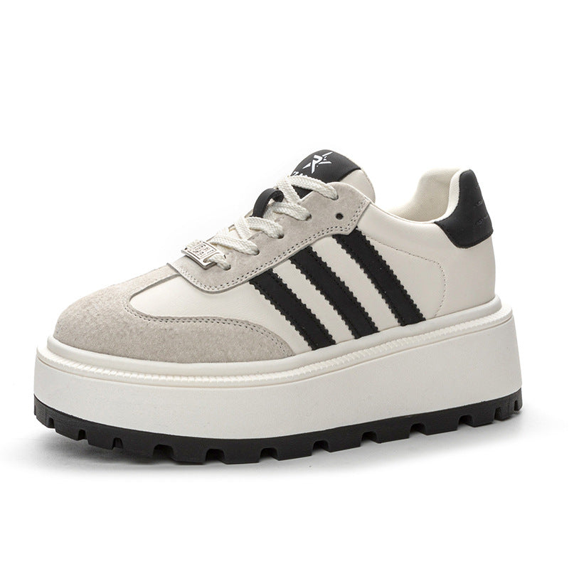 Women's German Training Spring White Small Skate Casual Shoes