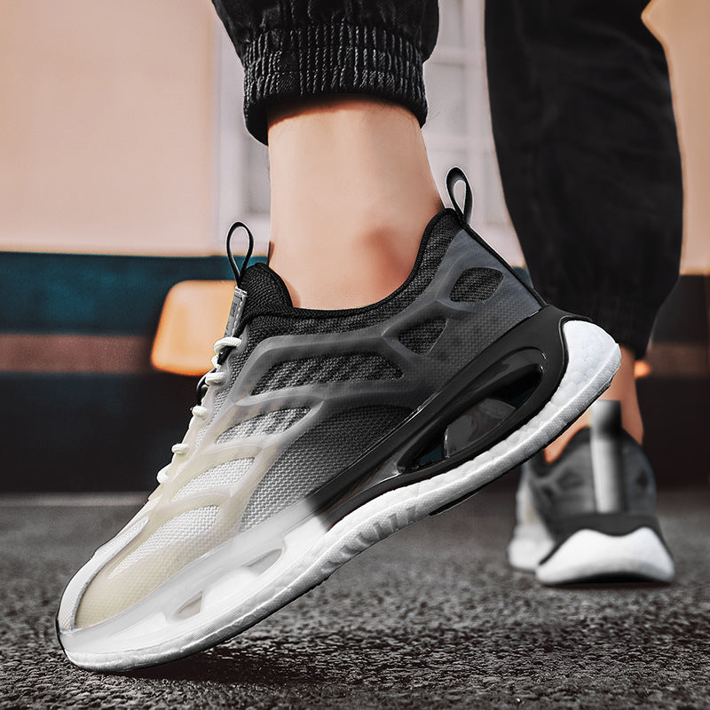 Men's Breathable Running Soft Bottom Increase Gradient Sneakers